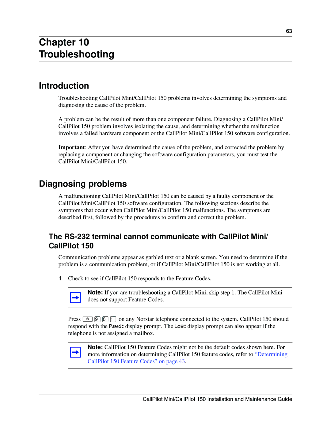 Nortel Networks P0990474 03 manual Chapter Troubleshooting, Introduction, Diagnosing problems 