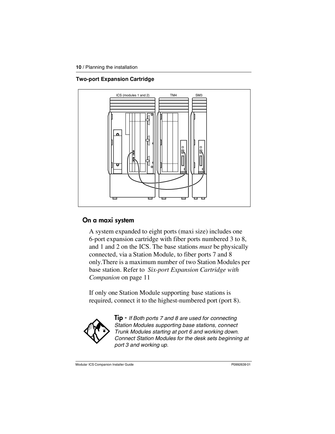 Nortel Networks P0992639 01 manual On a maxi system 