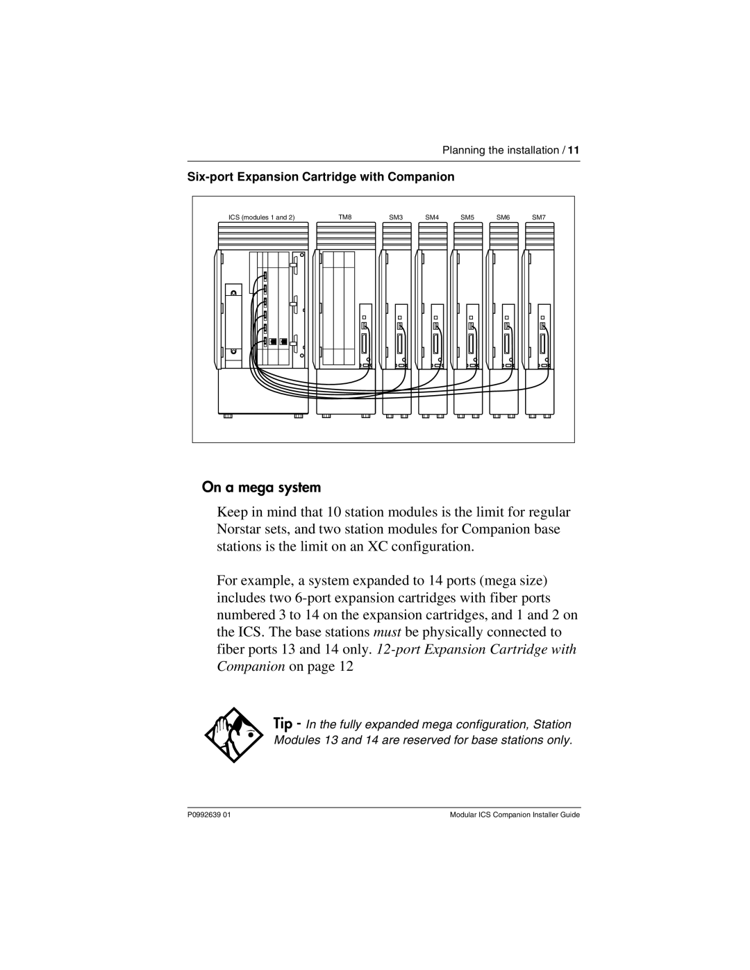 Nortel Networks P0992639 01 manual On a mega system 