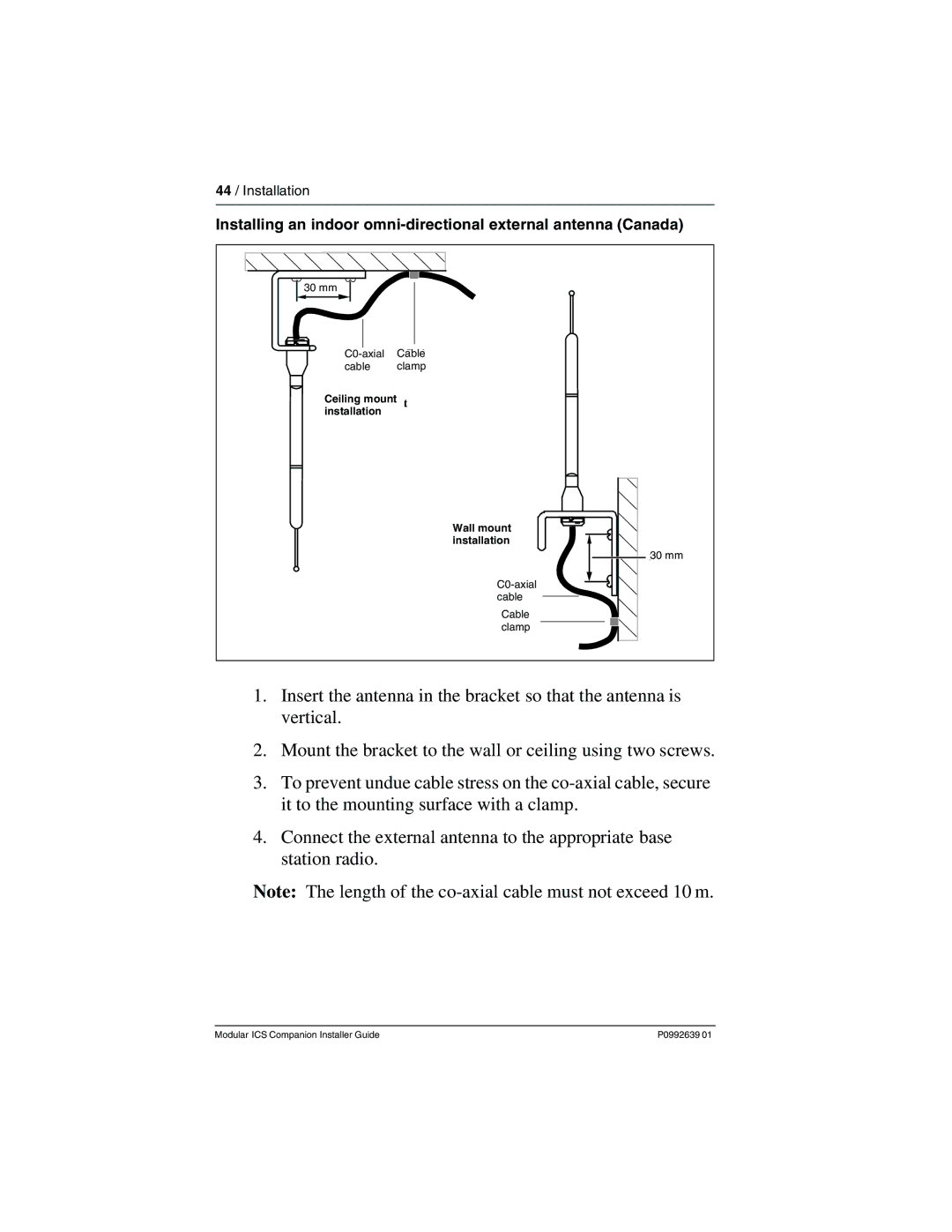 Nortel Networks P0992639 01 manual 44 / Installation 