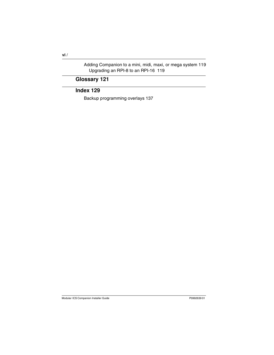 Nortel Networks P0992639 01 manual Glossary Index 