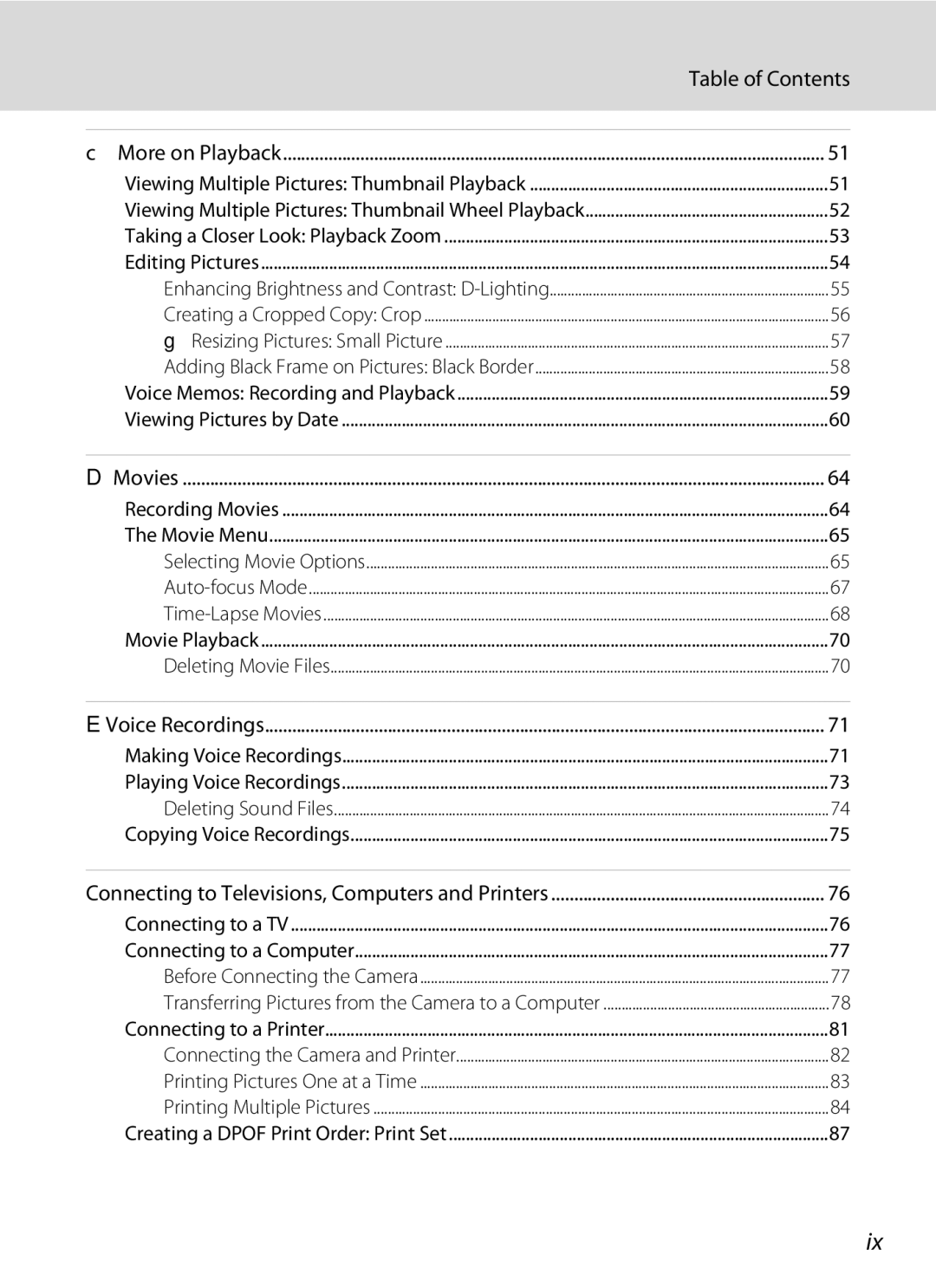 Nortel Networks P5100 user manual Table of Contents 