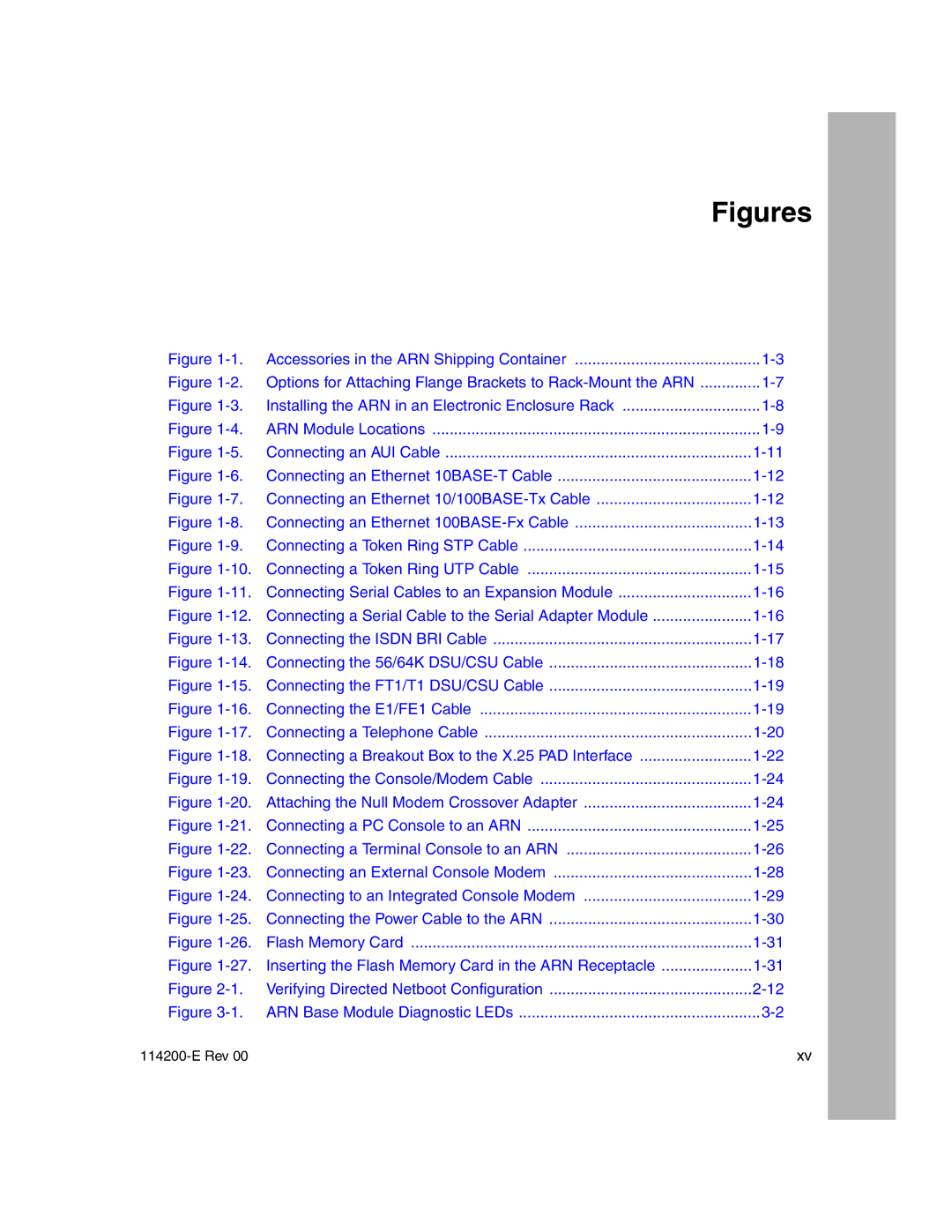 Nortel Networks Passport ARN Routers manual Figures 