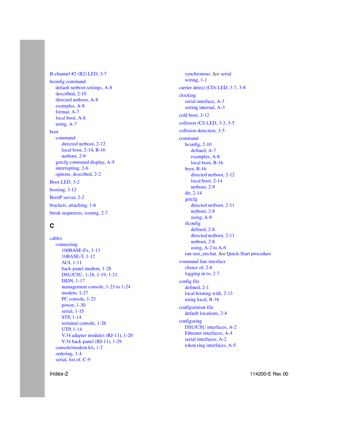 Nortel Networks Passport ARN Routers manual Index-2 