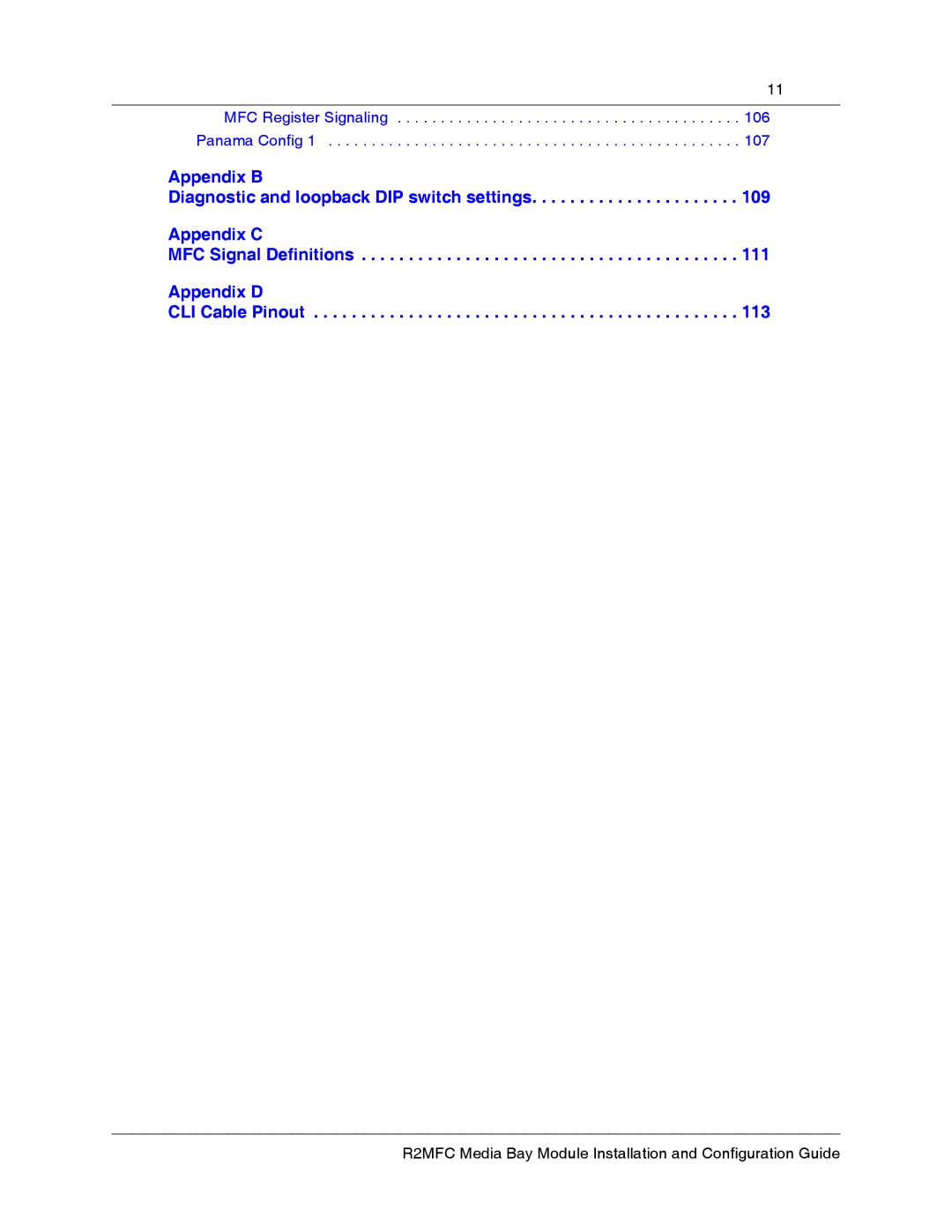 Nortel Networks R2MFC manual MFC Register Signaling Panama Config 1 