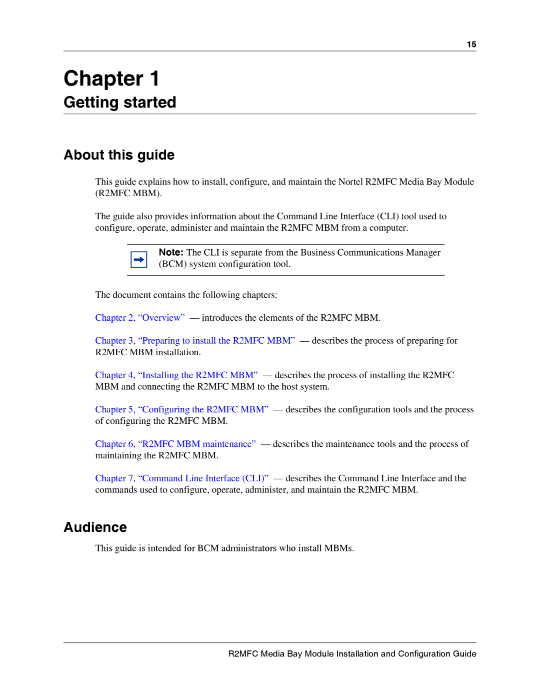 Nortel Networks R2MFC manual Getting started, About this guide, Audience 