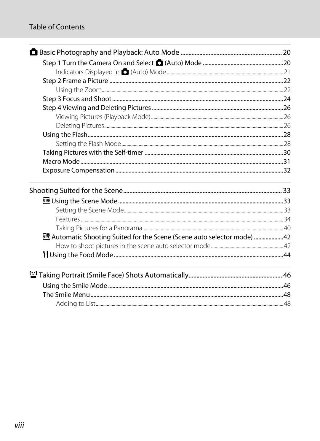 Nortel Networks S560 user manual Viii, Table of Contents 