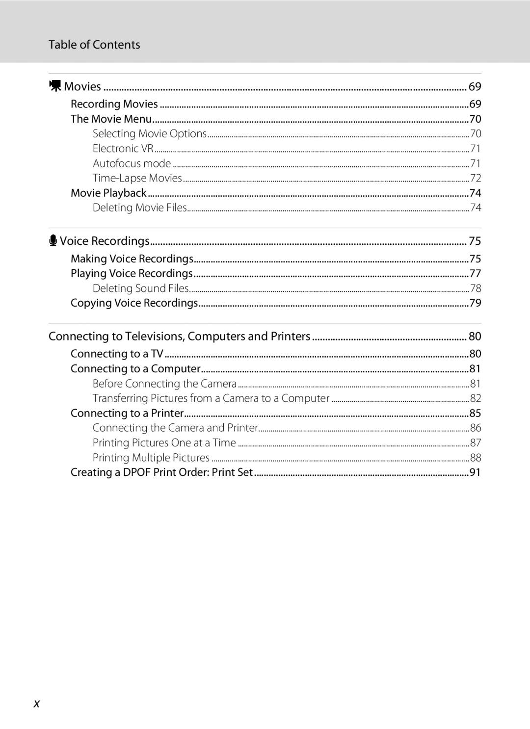 Nortel Networks S560 user manual Table of Contents 