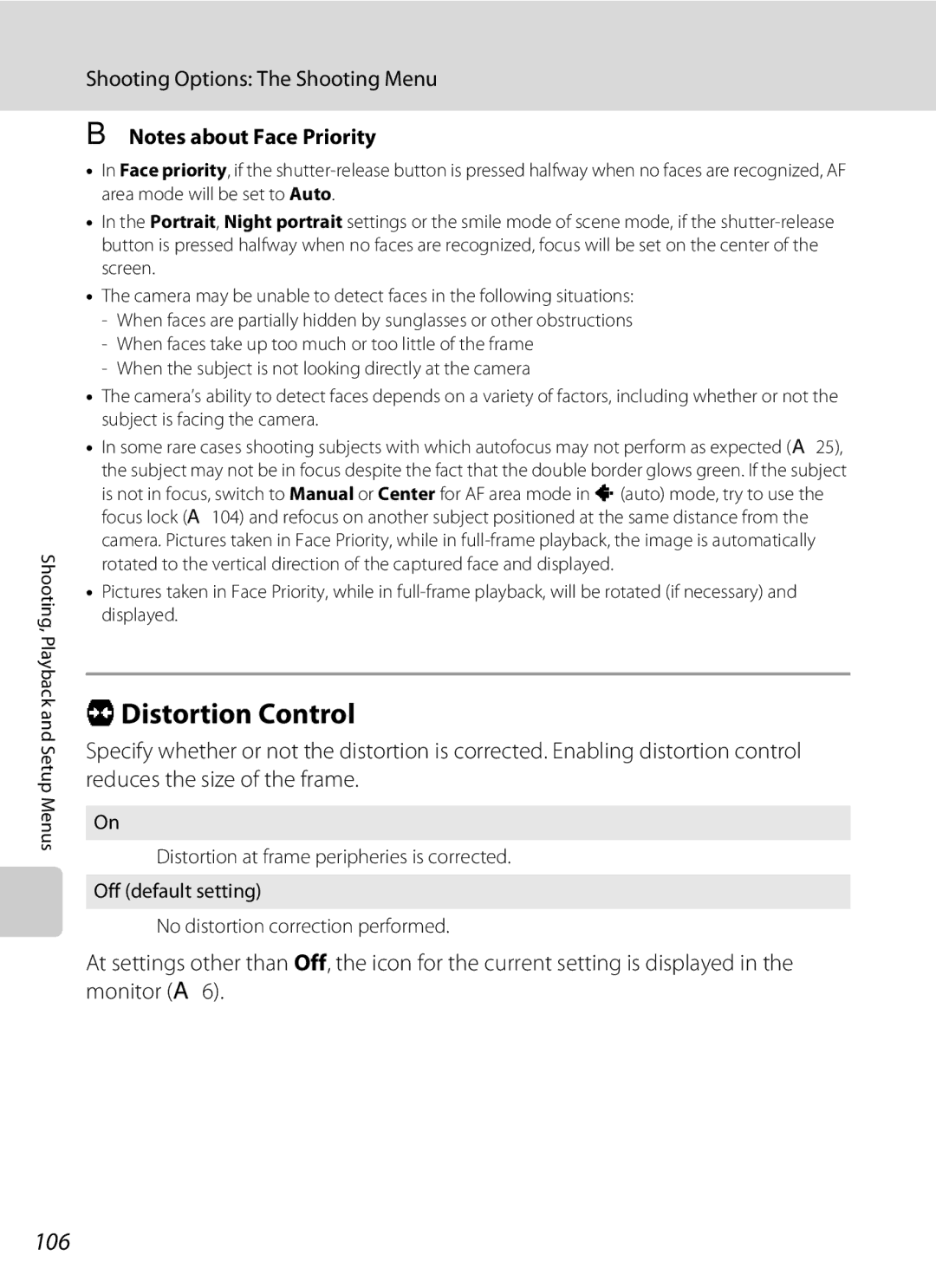 Nortel Networks S560 user manual QDistortion Control, 106 