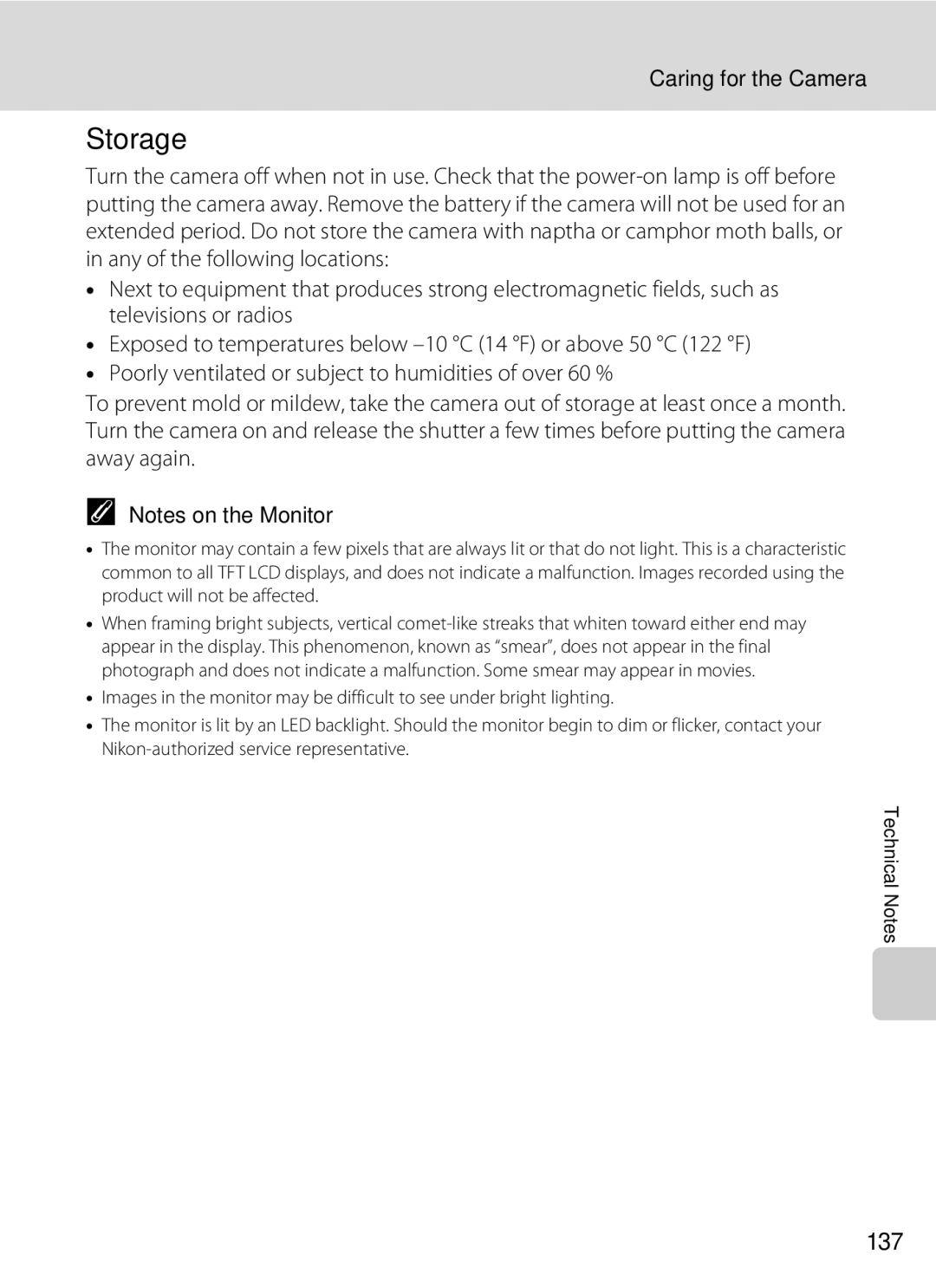 Nortel Networks S560 user manual Storage, 137 