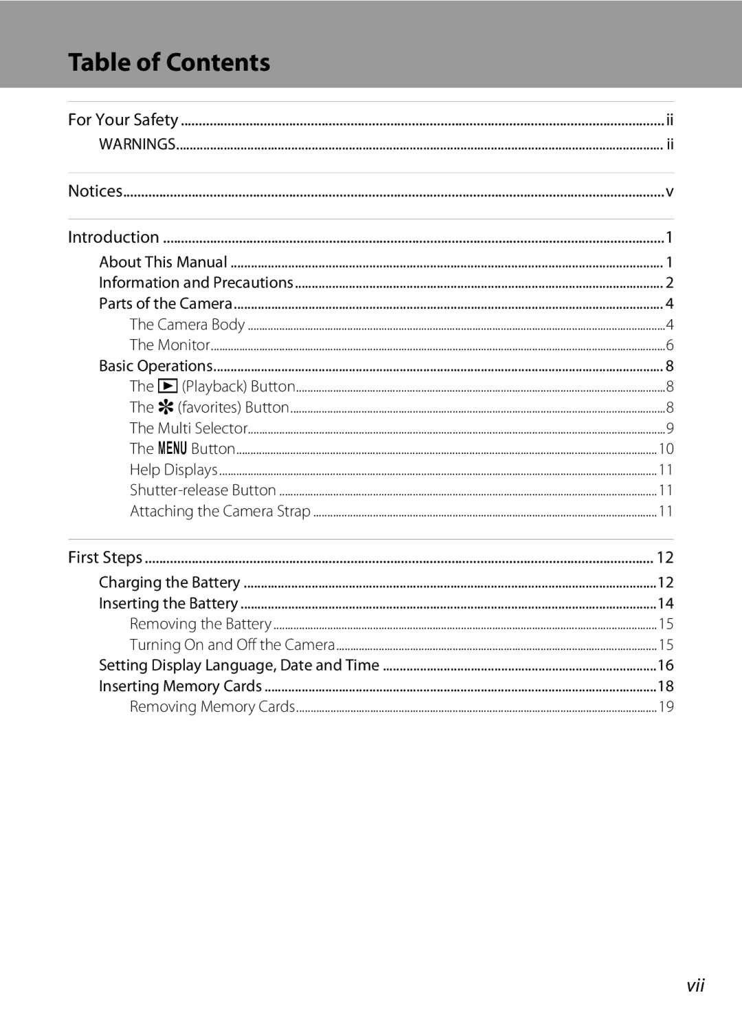 Nortel Networks S560 user manual Table of Contents 