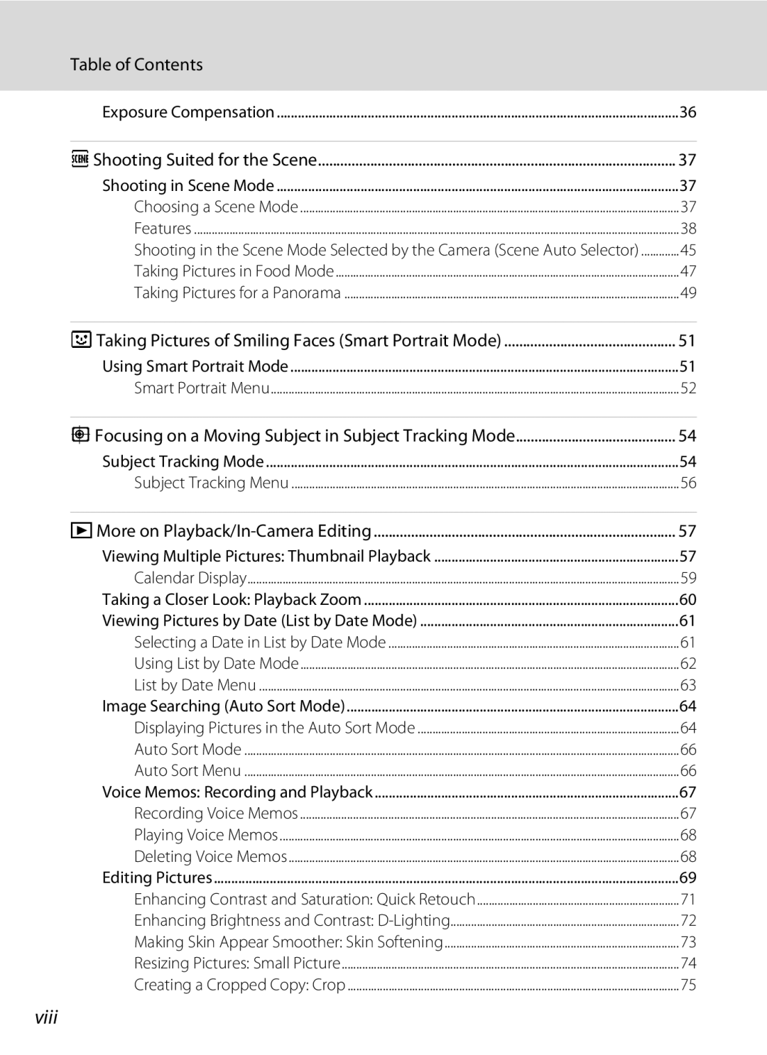 Nortel Networks S640 user manual Viii, Table of Contents 