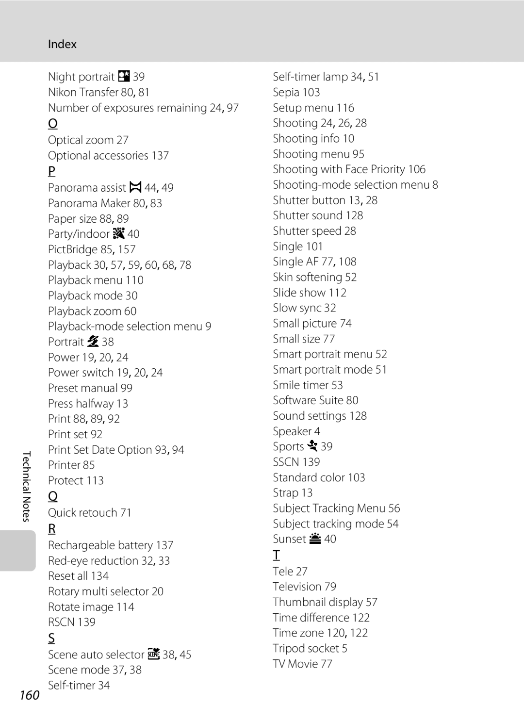 Nortel Networks S640 user manual 160, Index 