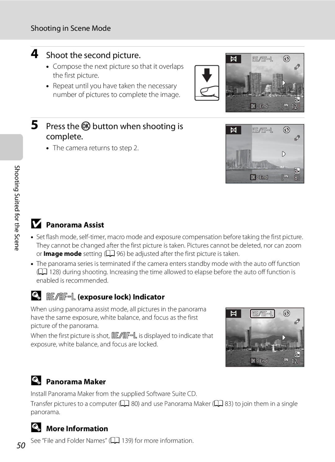 Nortel Networks S640 user manual Shoot the second picture, Press the kbutton when shooting is complete 