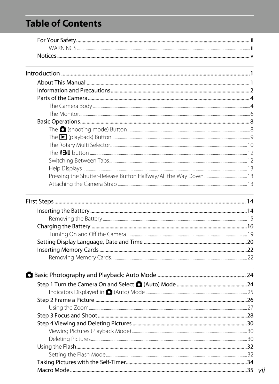 Nortel Networks S640 user manual Table of Contents 