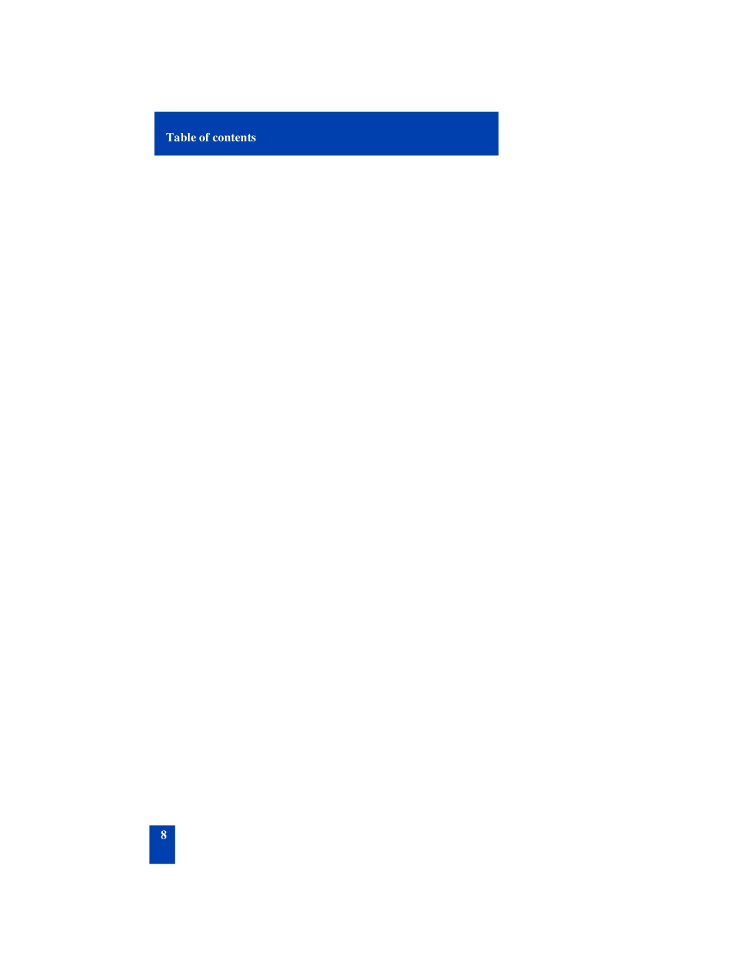 Nortel Networks SL-100 manual Table of contents 