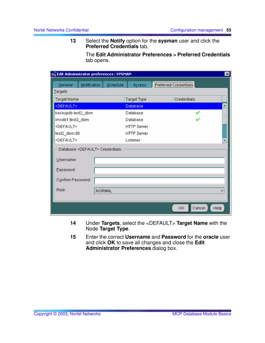 Nortel Networks Standard MCP 1.1 FP1 (02.02) manual Nortel Networks Confidential Configuration management 