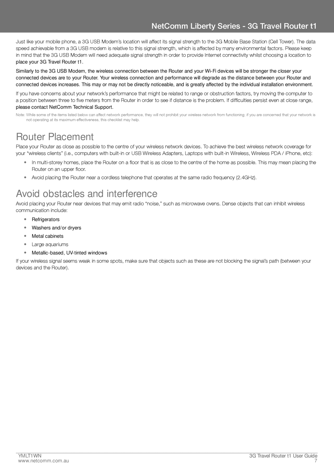 Nortel Networks T1 manual Router Placement, Avoid obstacles and interference 