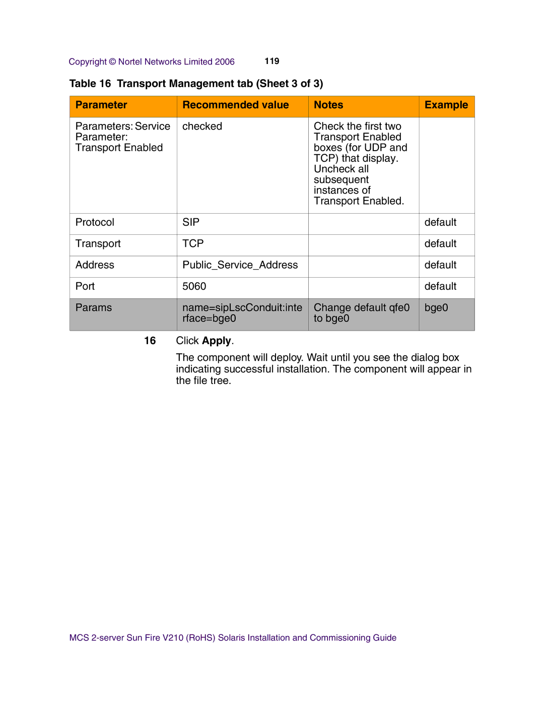 Nortel Networks V210 (RoHS) manual Tcp 