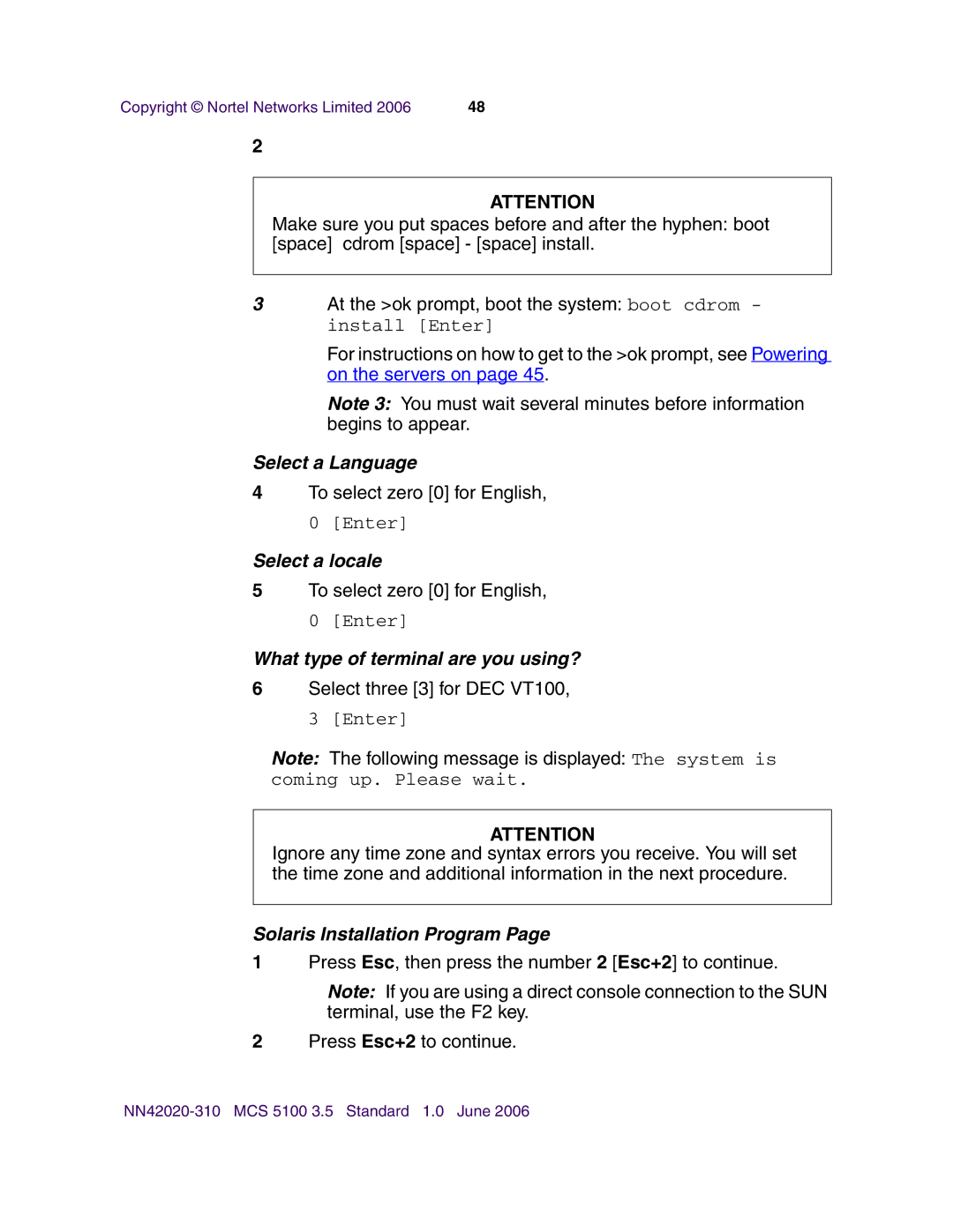 Nortel Networks V210 (RoHS) manual Select a Language 