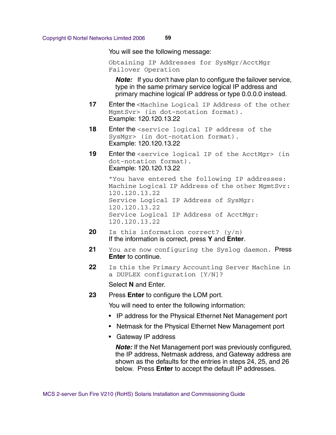 Nortel Networks V210 (RoHS) manual You will see the following message 