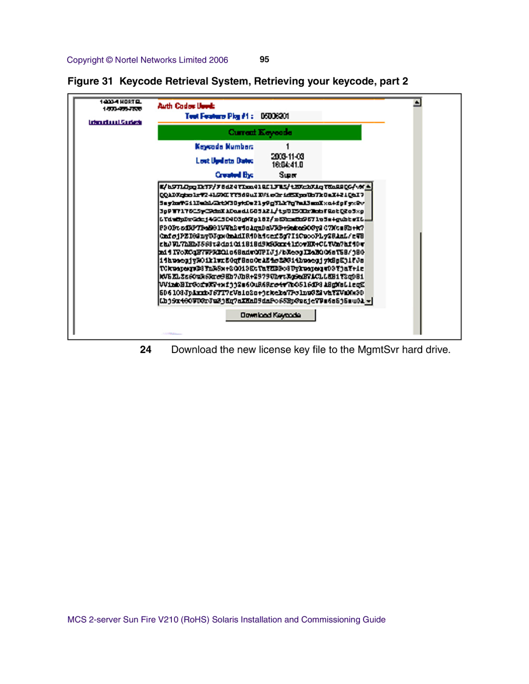 Nortel Networks V210 (RoHS) manual Keycode Retrieval System, Retrieving your keycode, part 