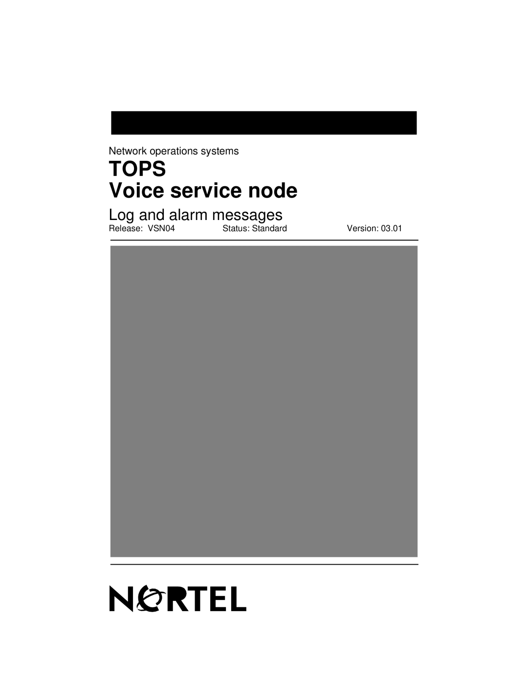 Nortel Networks VSN04 manual Tops, Voice service node 