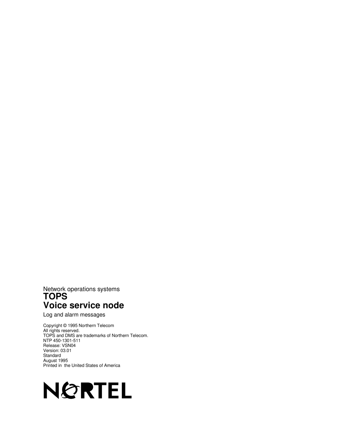 Nortel Networks VSN04 manual Tops 