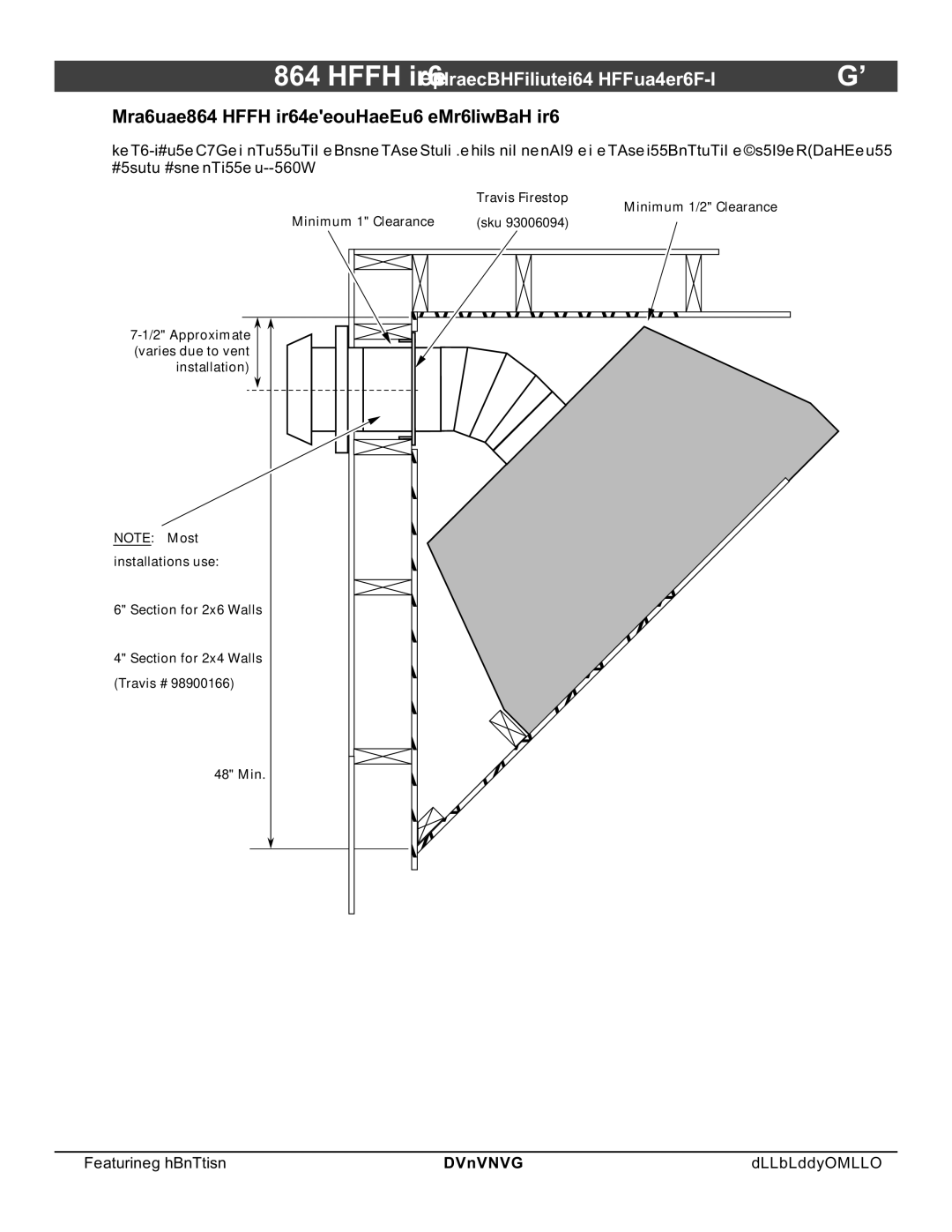 North Star 864 HH installation manual Corner Installations Rear Vent Configuration 