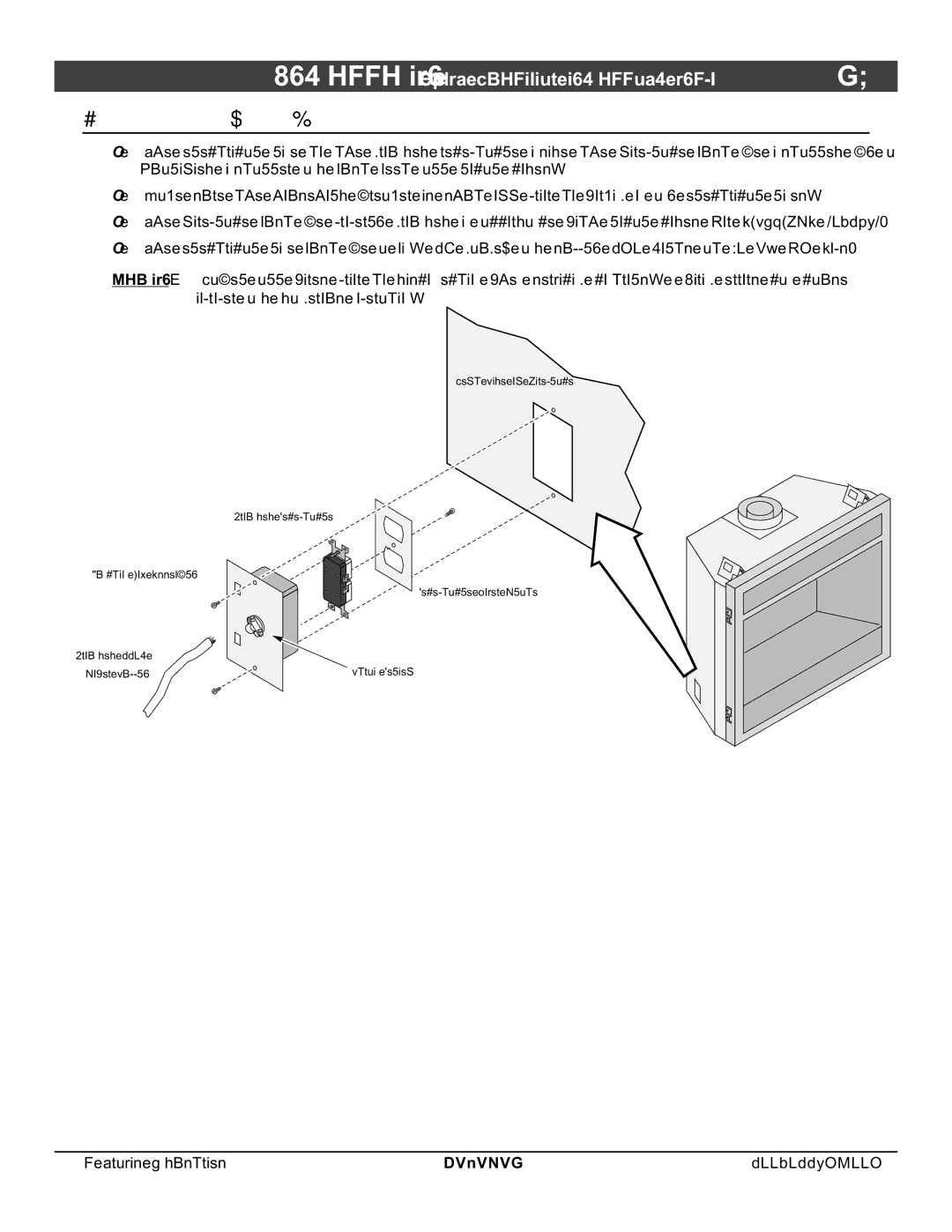 North Star 864 HH installation manual Electrical Connection required 