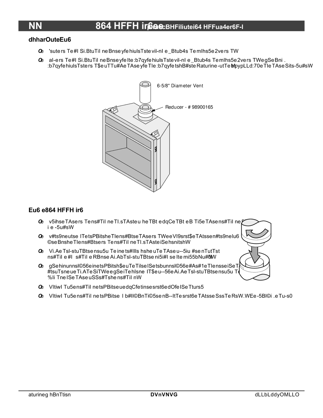 North Star 864 HH installation manual Approved Vent, Vent Installation 