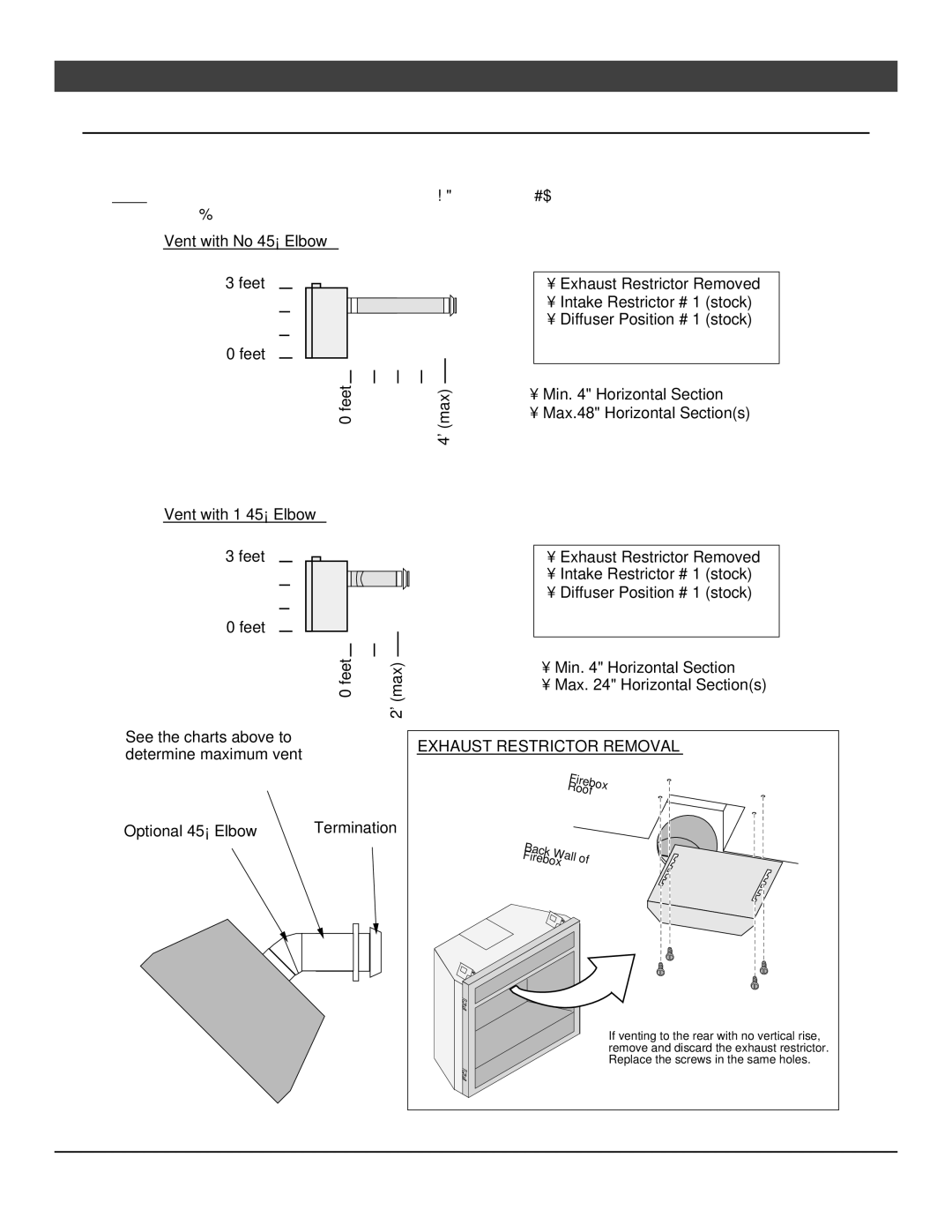 North Star 864 HH installation manual Exhaust Restrictor Removal 