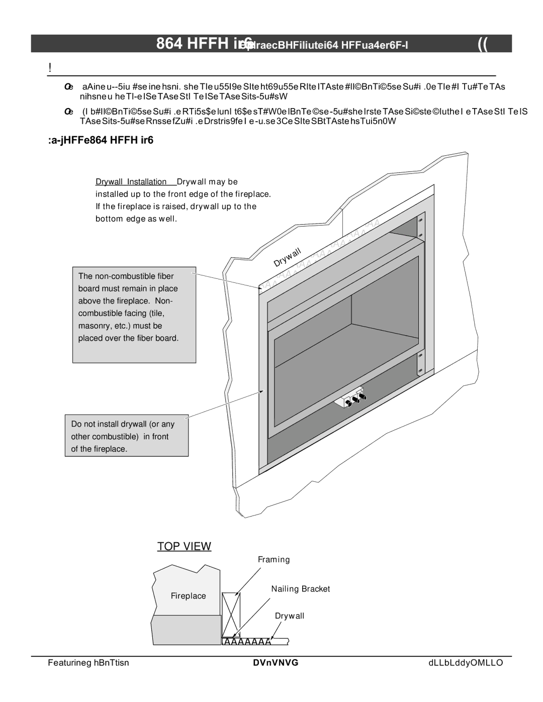 North Star 864 HH installation manual Facing Requirements, Drywall Installation 