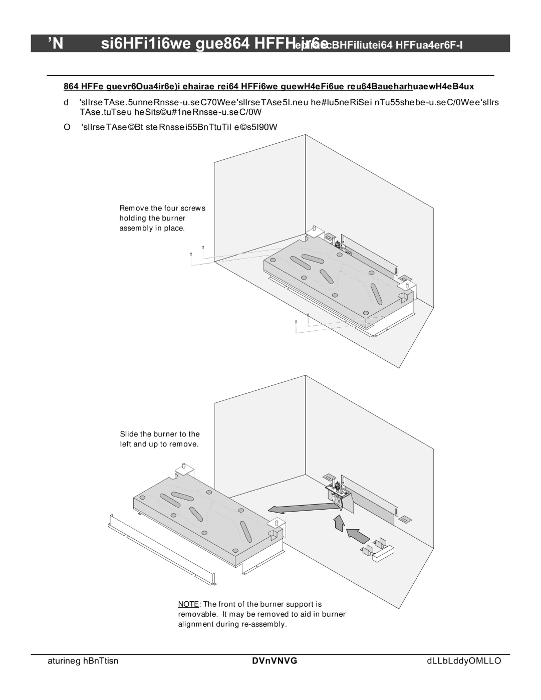 North Star 864 HH installation manual LP Conversion Instructions 