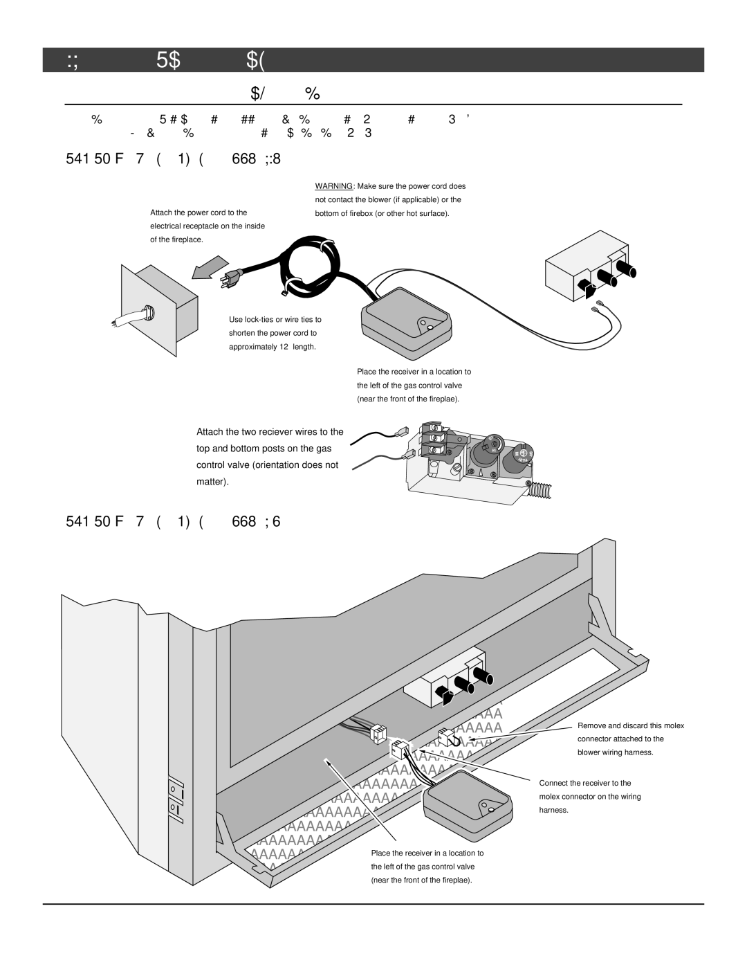 North Star 864 HH installation manual Remote Control Receiver Installation 2 Options, Option # 1 Remote Thermostat 