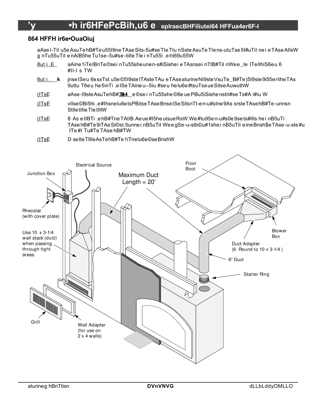 North Star 864 HH installation manual Installation Overview, Length = 