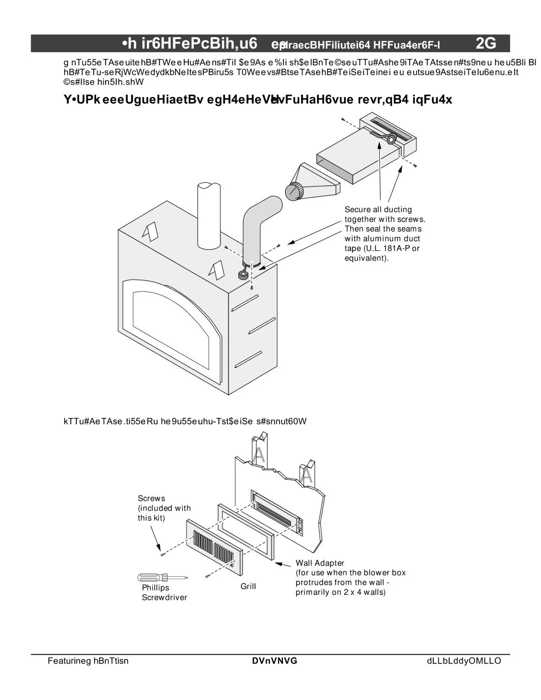 North Star 864 HH installation manual Attach the grill and wall adapter, if necessary 