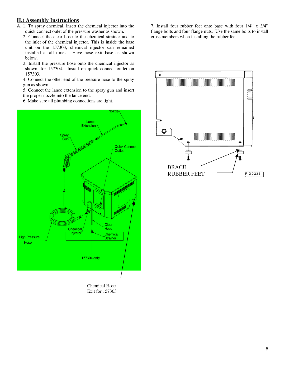 North Star M157304E specifications II. Assembly Instructions 