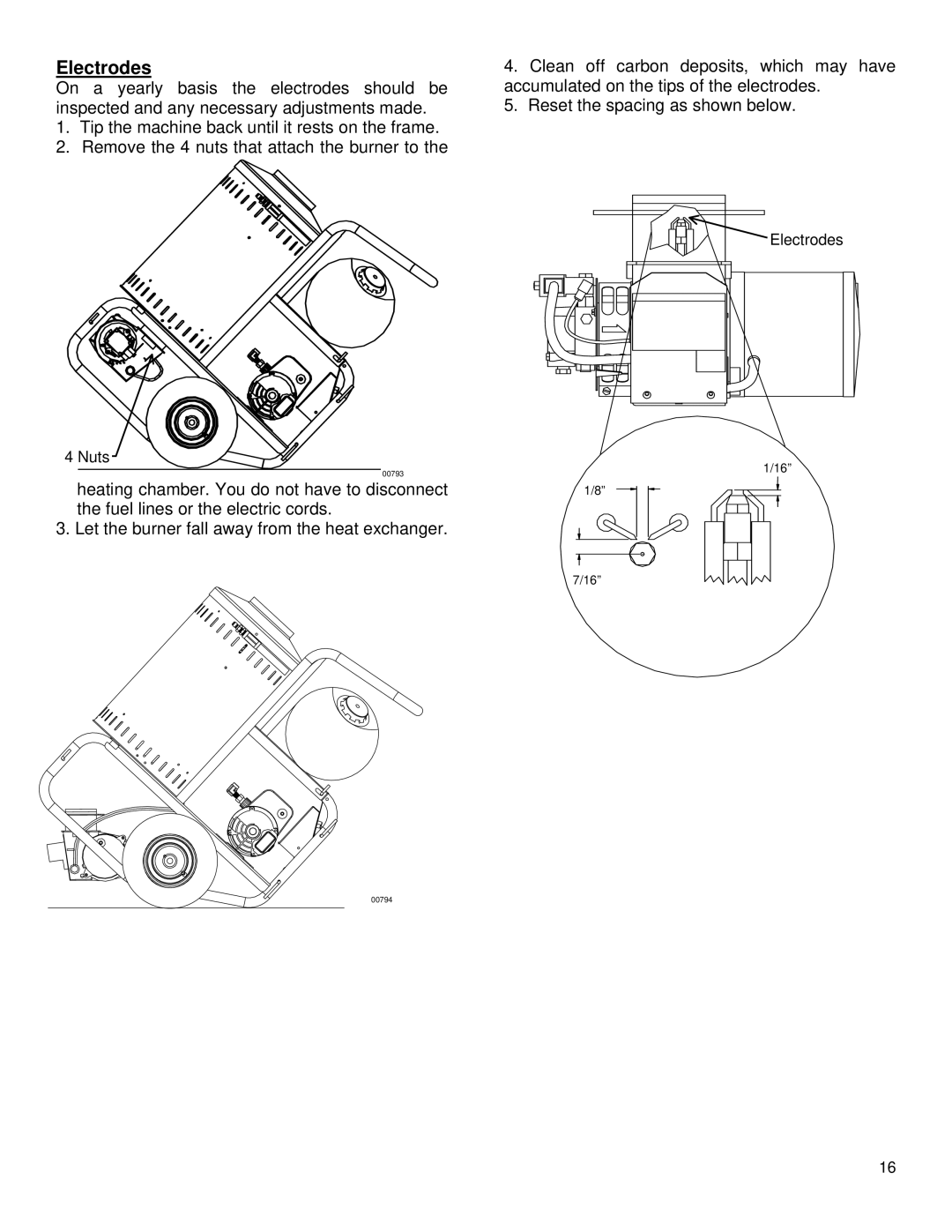 North Star M157305H specifications Electrodes 