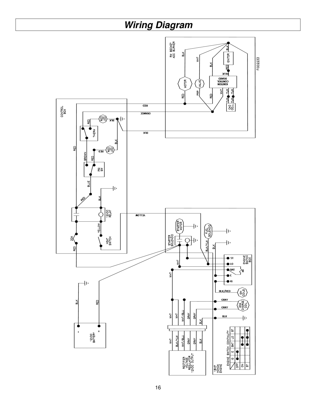 North Star M157594I specifications Wiring Diagram 