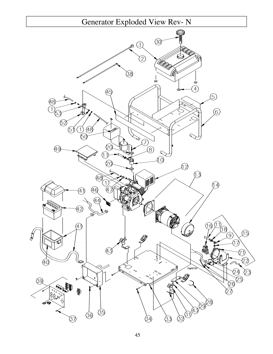 North Star M165938N owner manual Generator Exploded View Rev- N 