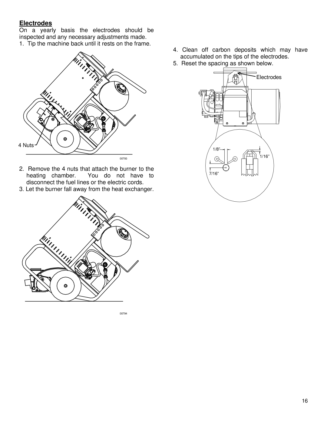 North Star MHOTPWR specifications Electrodes 