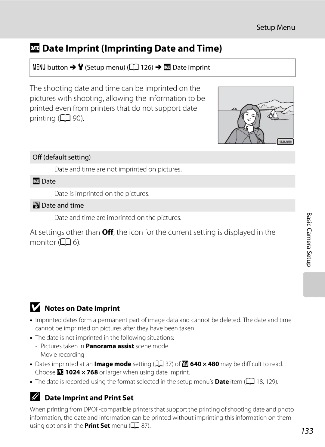 North Star S205 user manual FDate Imprint Imprinting Date and Time, 133, Date Imprint and Print Set 