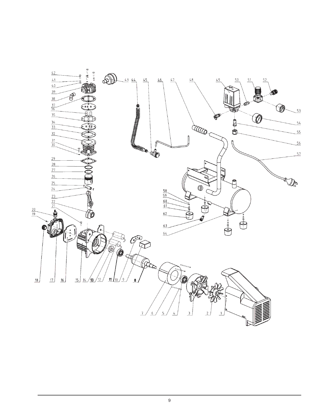 Northern Industrial Tools 1 HP / 1.6 GALLON AIR COMPRESSOR manual 