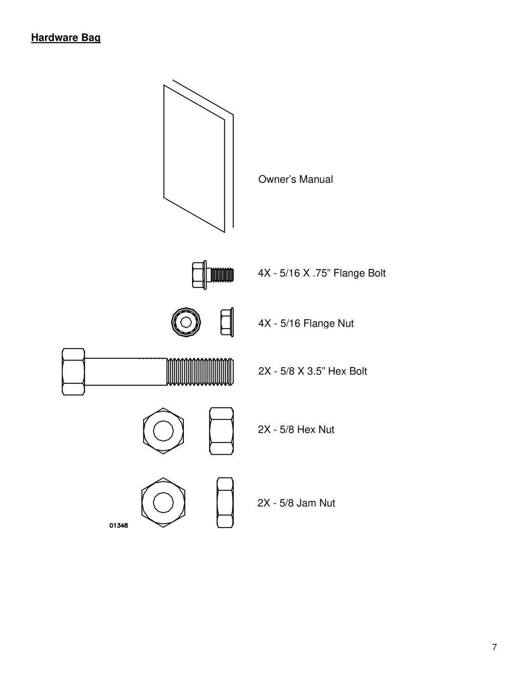 Northern Industrial Tools 157494 specifications Hardware Bag 