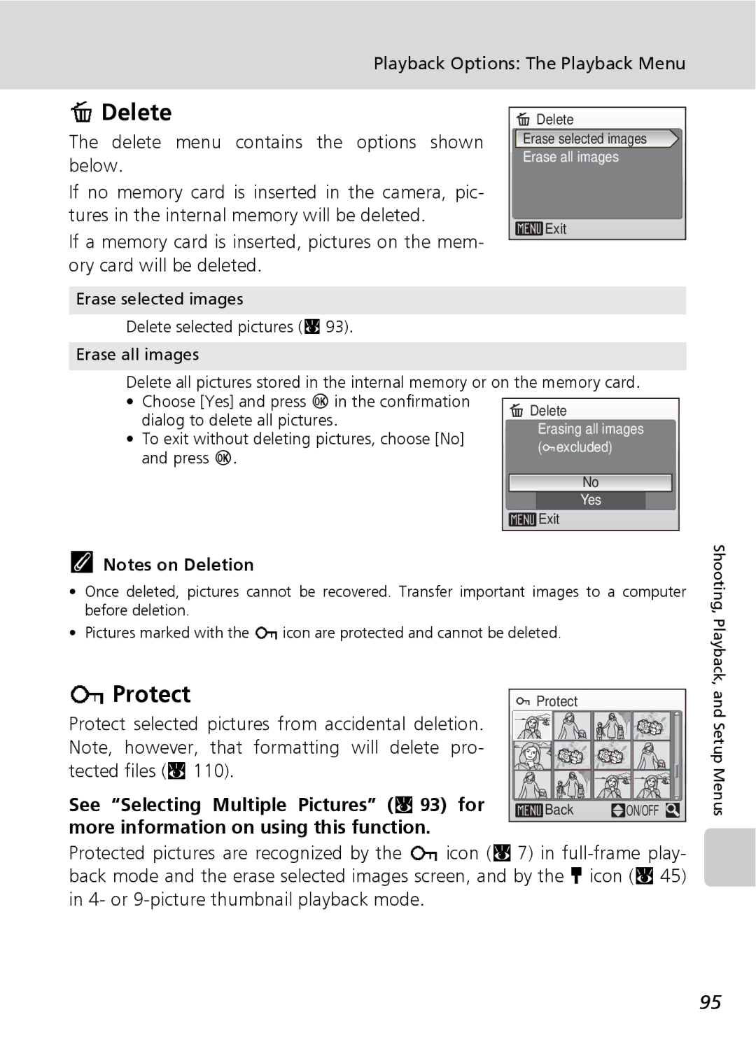 Northern Industrial Tools S500 user manual Delete, Protect 