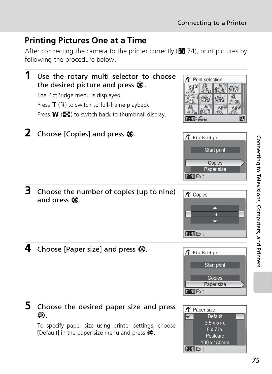 Northern Industrial Tools S500 user manual Printing Pictures One at a Time 