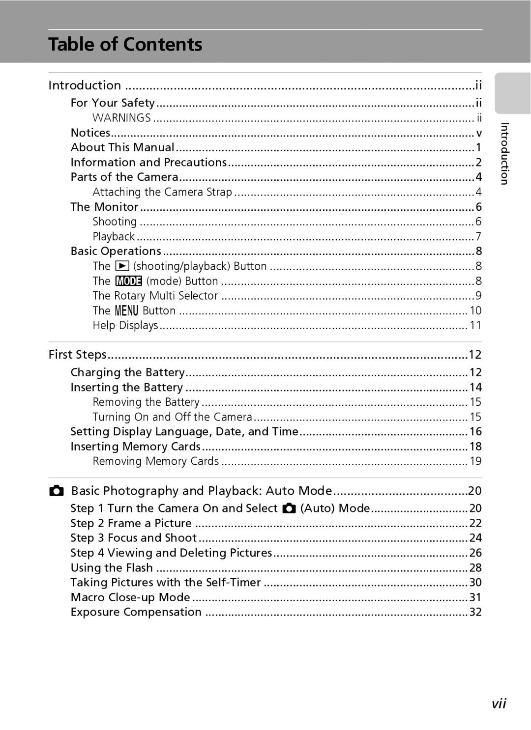 Northern Industrial Tools S500 user manual Table of Contents 