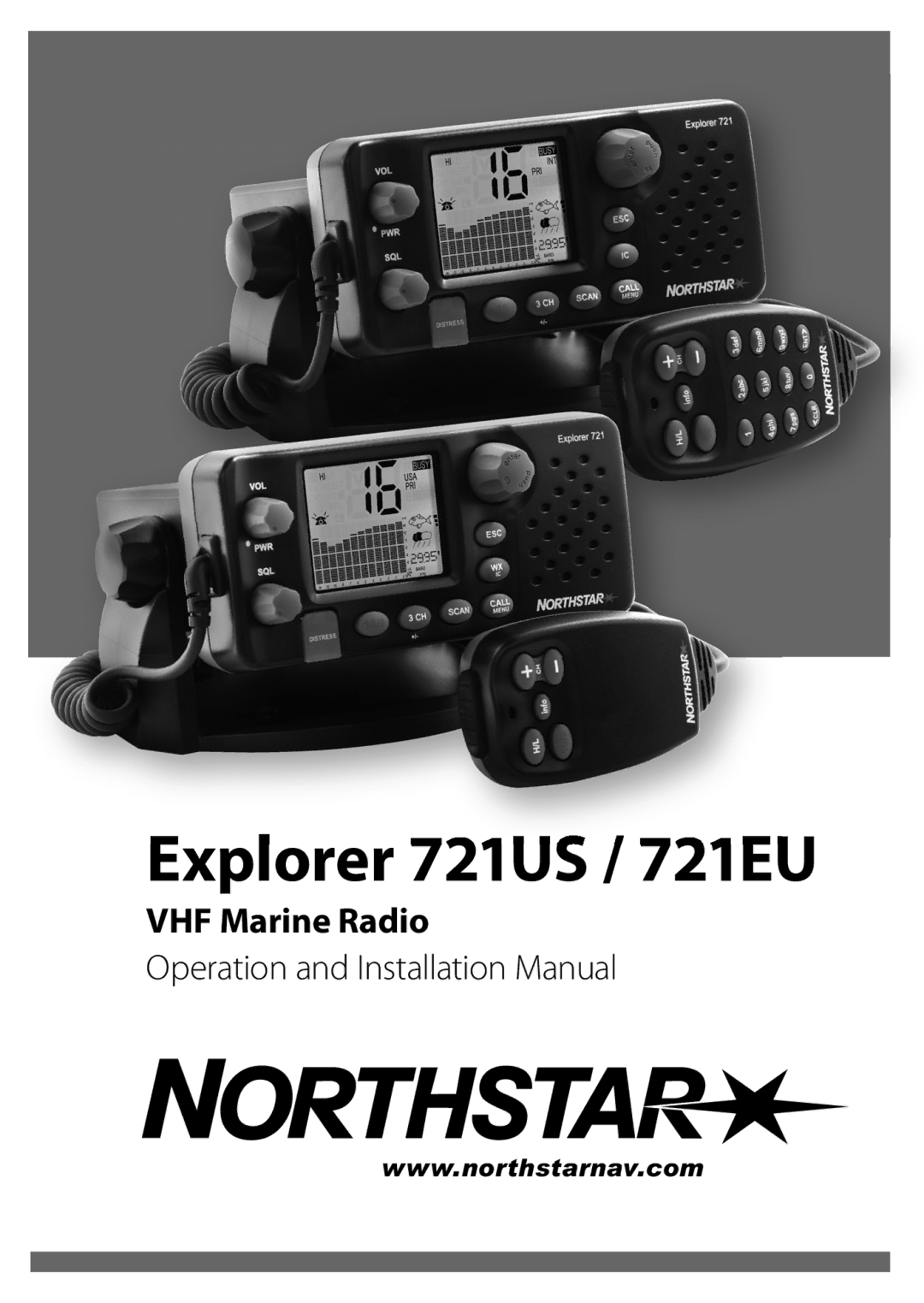 NorthStar Navigation Explorer 721EU installation manual Explorer 721US / 721EU 