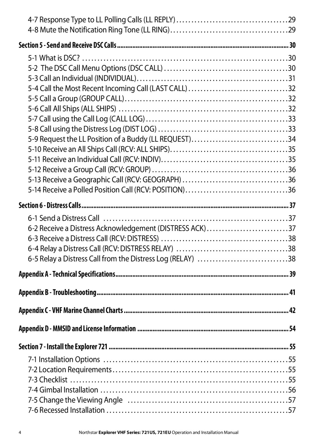 NorthStar Navigation Explorer 721US, Explorer 721EU installation manual Send and Receive DSC Calls 